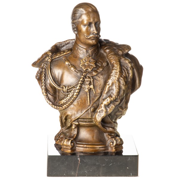 Bronzefigur Büste Kaiser Wilhelm II. YB844