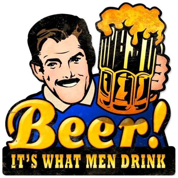 Geprägtes Blechschild Beer! MP116