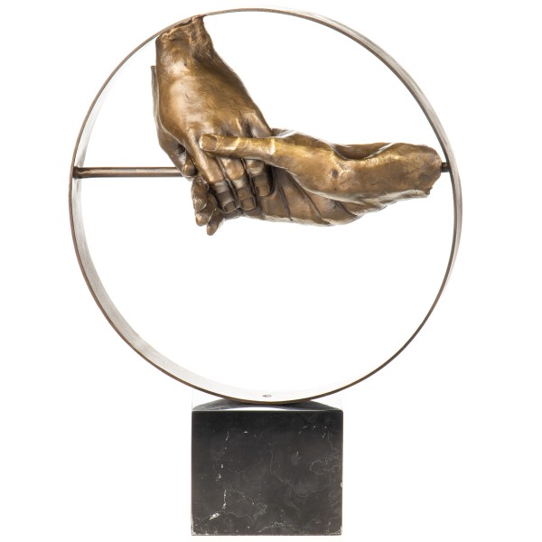 Moderne Bronzefigur Hände YB861