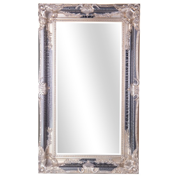 Barockspiegel mit Holzrahmen und Spiegel mit Facettenschliff SP1122