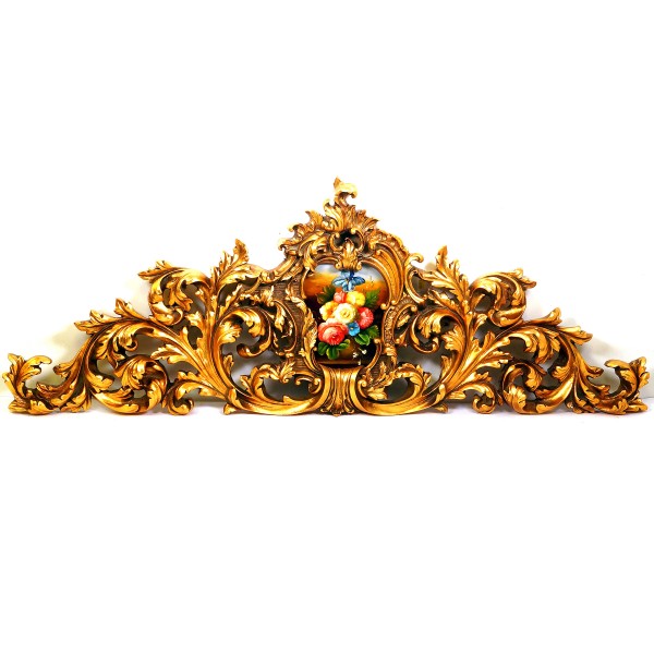 Wandornament aus Polyresin mit Gemälde LT150