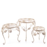 Metall Blumenhocker Set/3 WK060147AW Metall Blumenhocker Set/3 WK060147AW