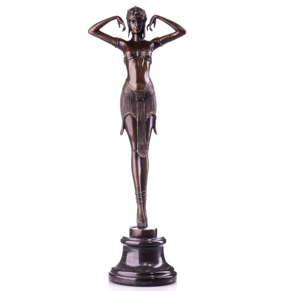 Art Deco Bronzefigur Tänzerin nach D.H.Chiparus BT367