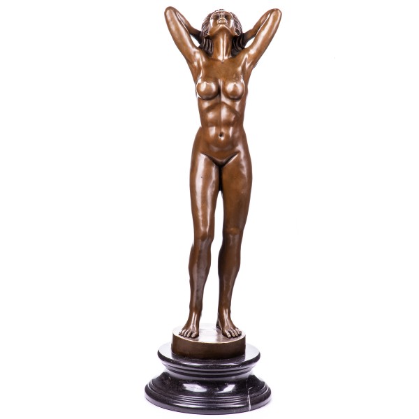 Erotische Bronzefigur Weiblicher Akt YB171