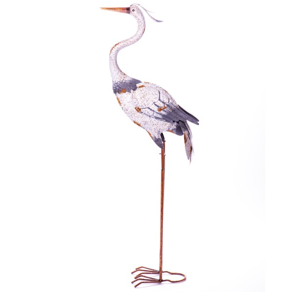 Metall Gartenfigur Kranich SW19-0279