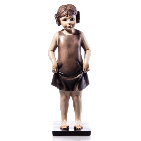 Mädchen handbemalte Polyresinfigur TM334