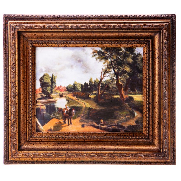 Ölgemälde mit Rahmen "Landschaft" UN1050