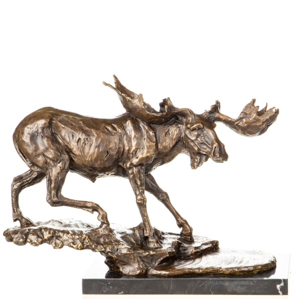 Bronzefigur Elch YB977