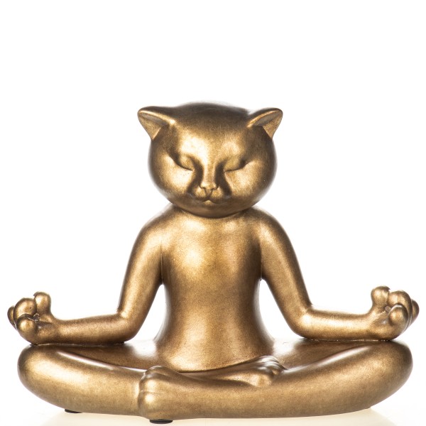 Keramik Figur Meditierende Katze 3179233