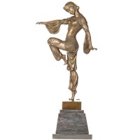 Art Deco Bronzefigur "Charm of the Orient" nach A.Godard BT204 Art Deco Bronzefigur "Charm of the Orient" nach A.Godard BT204