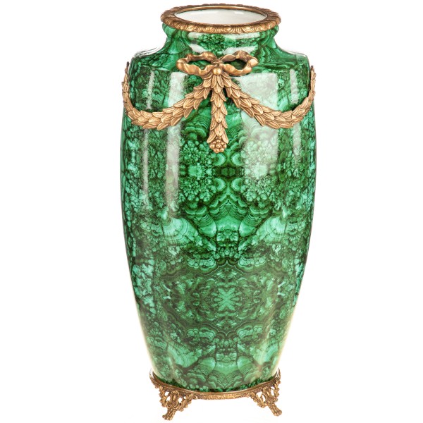 Porzellan mit Bronze Vase HM6471