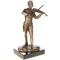Bronzefigur Komponist Johann Strauss mit Geige BT702 Bronzefigur Komponist Johann Strauss mit Geige BT702