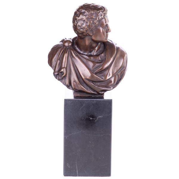 Bronzefigur Büste Römischer Kaiser Titus Vespasianus BJ145
