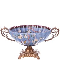 Porzellan mit Bronze Schale HM6332 Porzellan mit Bronze Schale HM6332