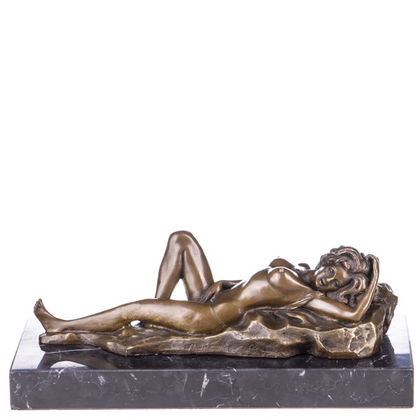 Erotische Bronzefigur weiblicher Akt YB722