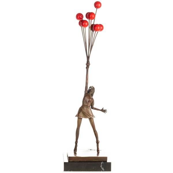 Bronzefigur "Flying Balloon Girl" nach Banksy YB766