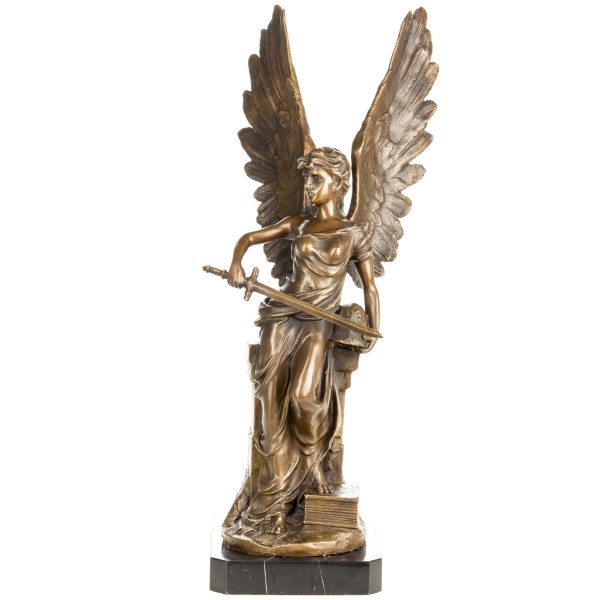 Bronzefigur Engel mit Schwert YB1005