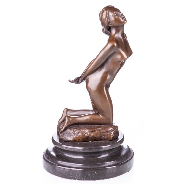 Erotische Bronzefigur Weiblicher Akt BT576