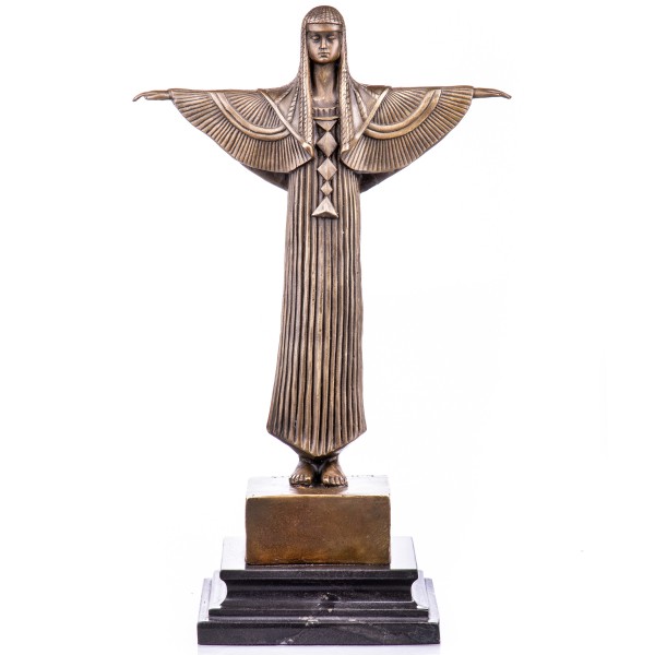 Art Deco Bronzefigur "Das Glaubensbekenntnis / The Creed" nach D.H.Chiparus YB172