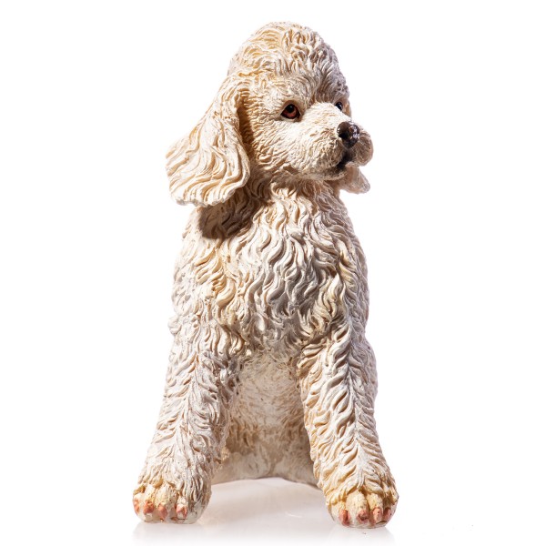 Hund handbemalte Polyresinfigur QP104