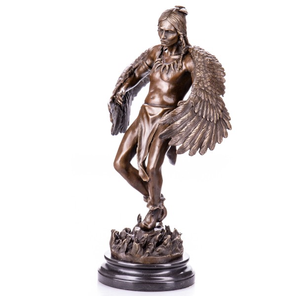 Western Bronzefigur Tanzender Indianer YB520