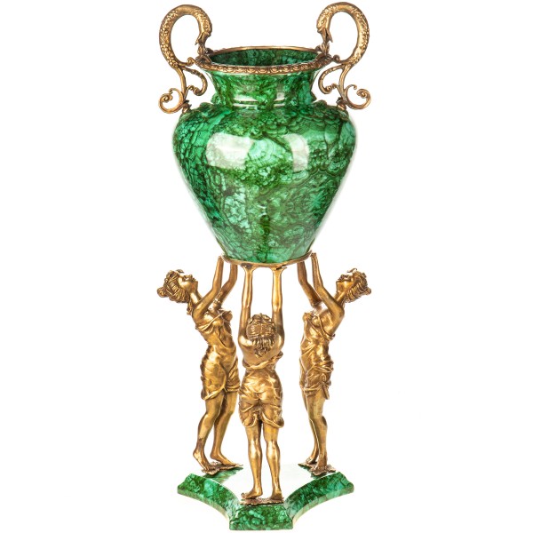 Porzellan mit Bronze Vase mit Frauen HM6423