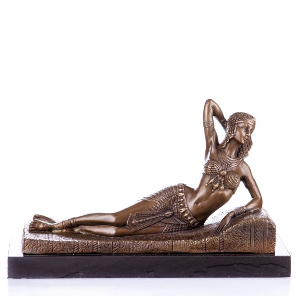 Art Deco Bronzefigur Liegende Frau YB155