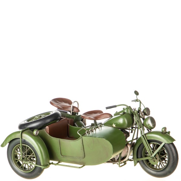 Blechmodell Militär Motorrad mit Beiwagen TC210