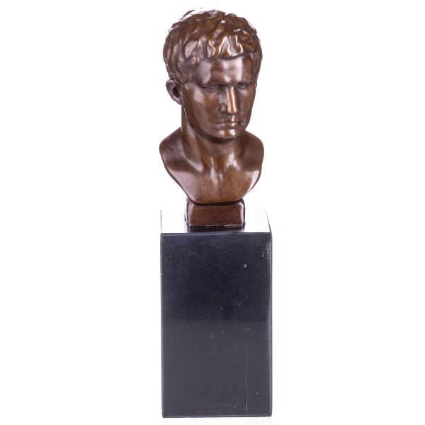 Bronzefigur Büste Caesar Augustus 