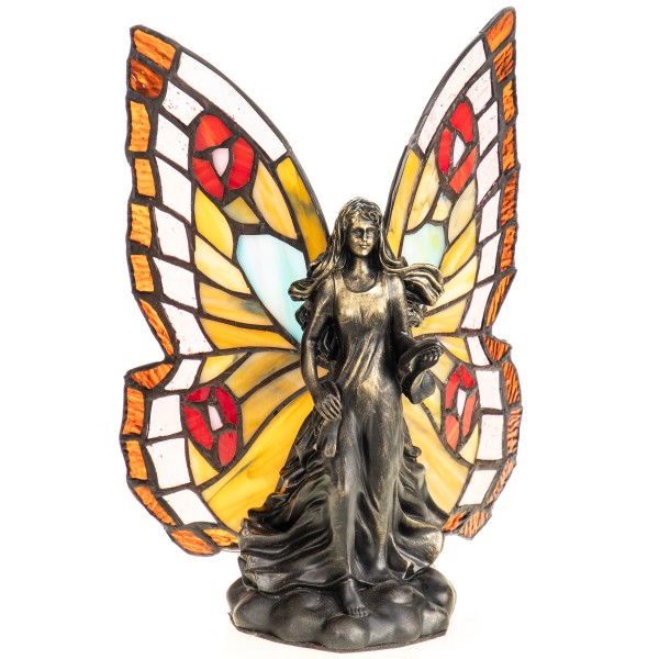 Tiffany-Stil Lampe mit Elfe aus Polyresin TF461B