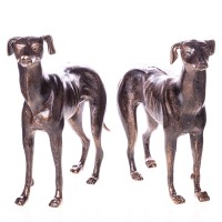 Gusseisen Windhunde Set/2 GU124 Gusseisen Windhunde Set/2 GU124