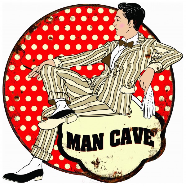 Geprägtes Blechschild "Man Cave" MP130