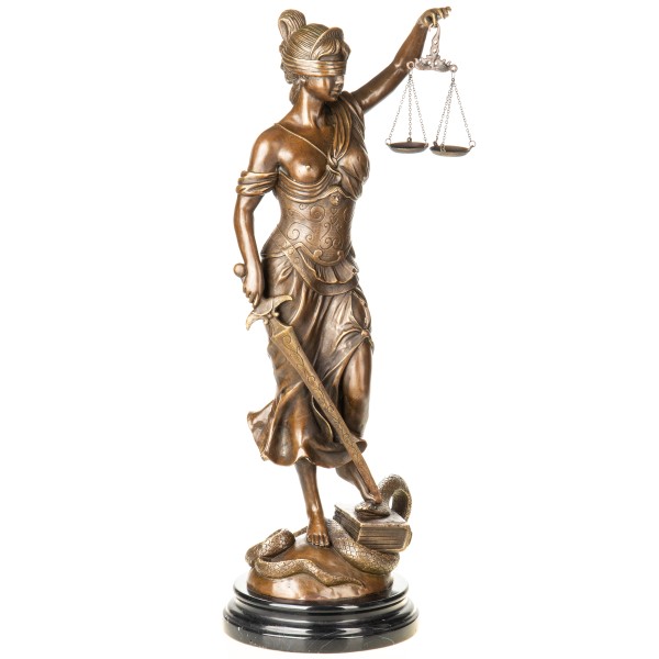 Bronzefigur Justitia YB815