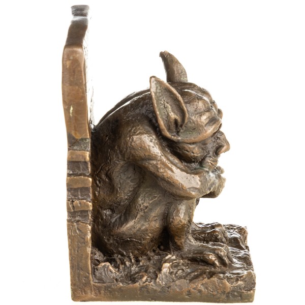 Bronzefigur Buchstütze Gargoyle YB935