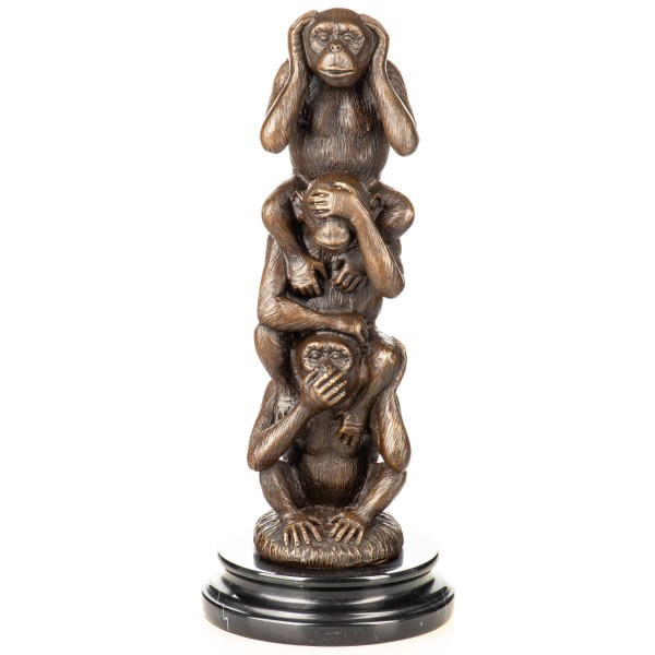 Bronzefigur drei Affen YB955