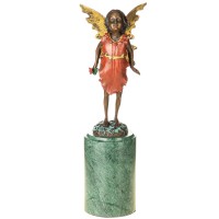Farbige Bronzefigur Elfe YB776 Farbige Bronzefigur Elfe YB776