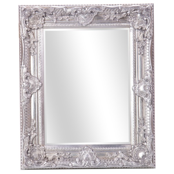 Barockspiegel mit Holzrahmen und Spiegel mit Facettenschliff SP1150