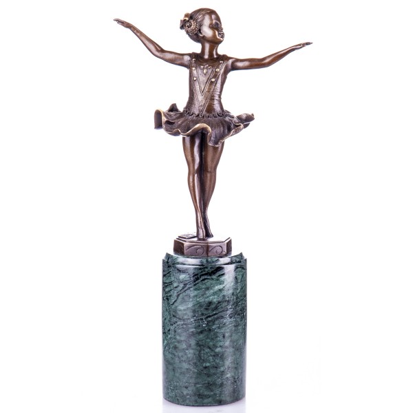 Art Deco Bronzefigur Ballerina nach F.Preiss BT410