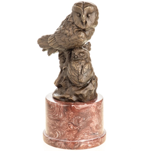 Bronzefigur Eulen BT984