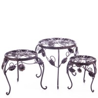 Metall Blumenhocker Set/3 WK060147AB Metall Blumenhocker Set/3 WK060147AB