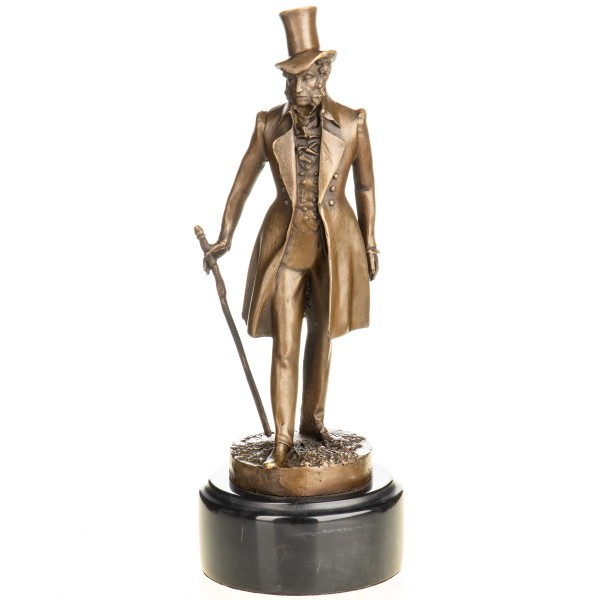 Bronzefigur des Alexander Puschkin nach Y. Orechov YB1024