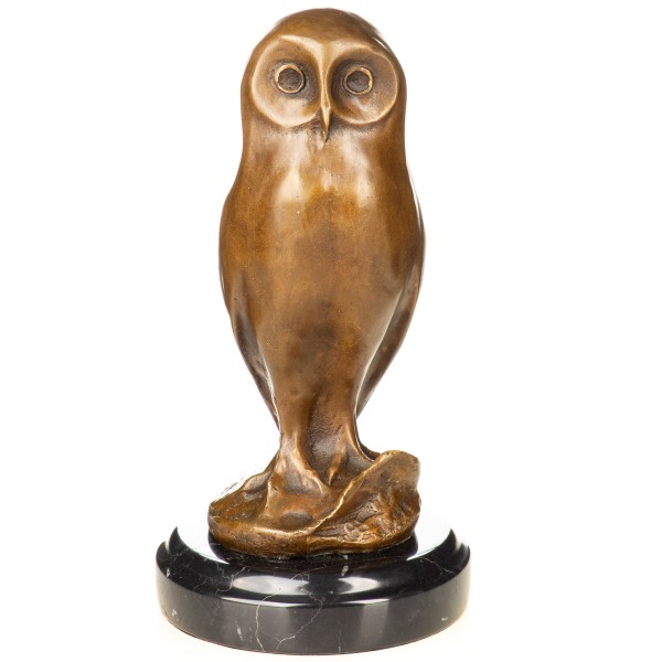 Moderne Bronzefigur Eule YB848