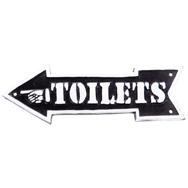 Aluminium Wandschild "TOILETS" M461