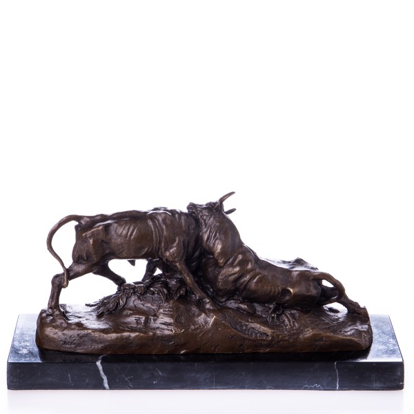 Bronzefigur Kämpfende Stiere BT183